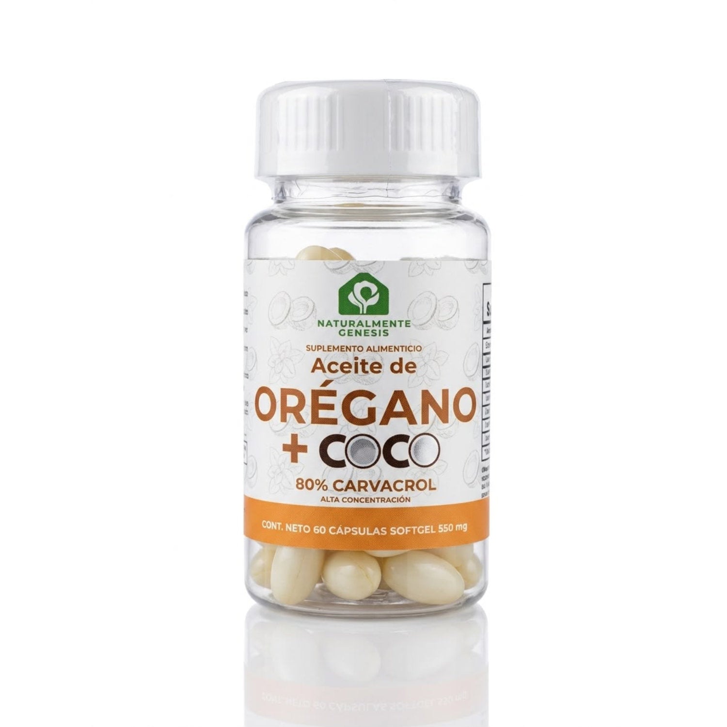 Aceite de Orégano + Coco Softgel | Defensa natural con 70% de carvacrol